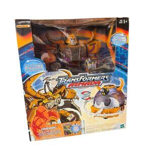 Transformers Armada Unicron Action Figure With Dead End Mini-Con Light-Up Eyes &